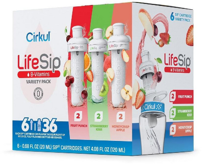 Cirkul 써큘 물병 카트리지 버라이어티팩 6개, 1개