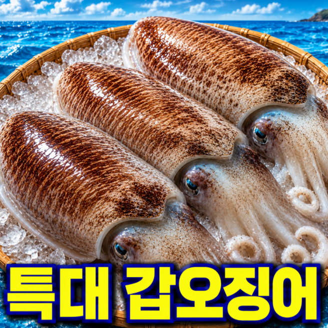 [한정특가] 당일조업 국내산생물 탱클탱클 갑오징어, 1개, 1kg(특대)