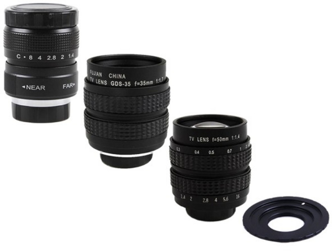 Fujian 25mm F1.4 / 35mm F1.7 / 50mm F1.4 CCTV TV 영화 렌즈 Fuji Fujifilm Nikon 1 Canon EOS.M R Sony, 04 M43, 03 25mm F1.4, 01 실버, 1개