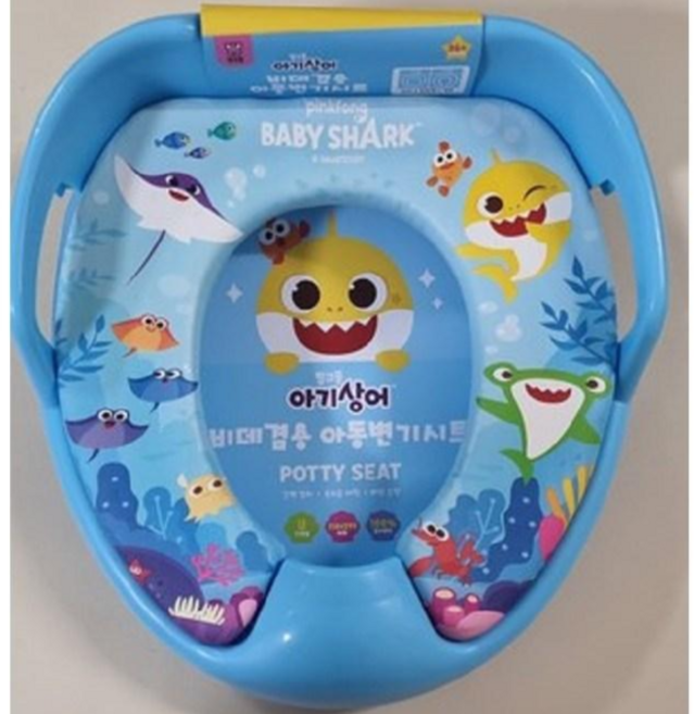 핑크퐁 아기상어 비데겸용 아동변기시트, 혼합색상