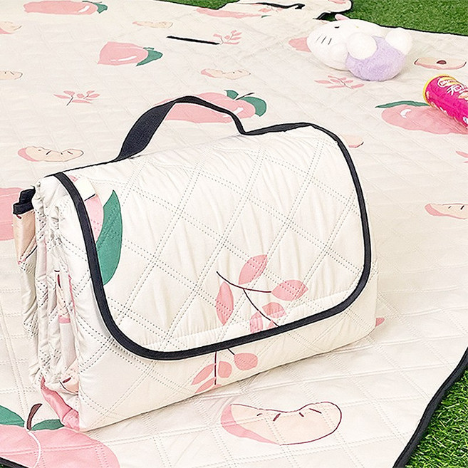 방일 푹신한 컴포블리 방수 두꺼운 피크닉매트 휴대용 접이식 캠핑러그, C