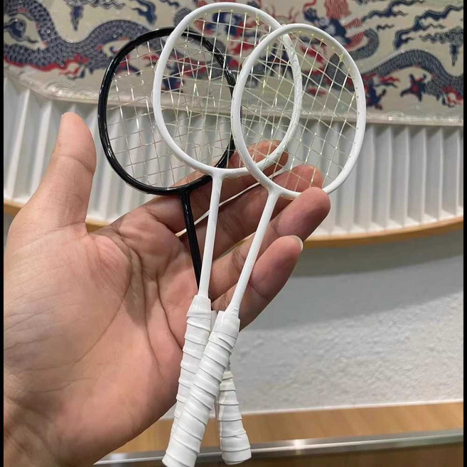 미니 민턴 라켓 소형 키링 가방 용품 펜던트 기념품 1개, 2. 작은 라켓 검은색, 2. 작은 라켓 검은색 × 2. 작은 라켓 검은색 ×