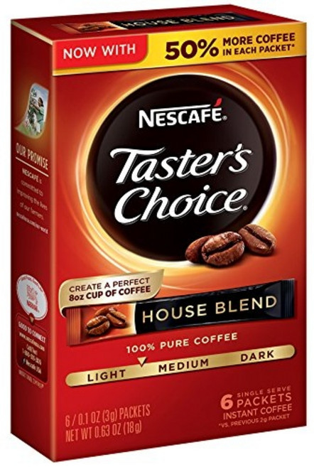 테이스터스초이스 하우스 블렌드 라이트 미디엄, 3g, 6개입, 1개