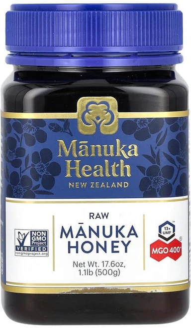 Manuka Health 무가공 마누카 꿀 UMF 13+ MGO 400+ 500g(17.6oz) MAN-00155, 500g - 쿠팡