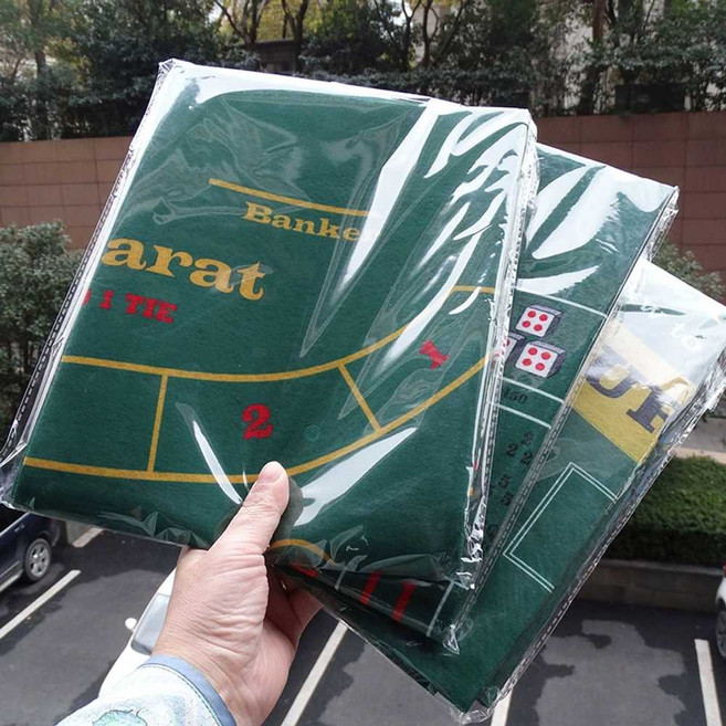 테이블 홀덤 보드 펍 게임 매트 포커 블랙잭 게임, 바카라 뱅커 플레이어 1쌍, 바카라 뱅커 브랜드 1쌍, 1개