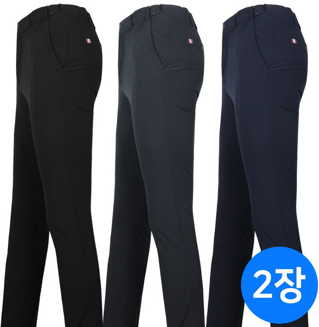 [SPM] 1+1 남자 골프밴딩바지 골프팬츠 골프바지 스판 밴딩 빅사이즈 아웃도어