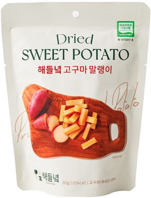 해들녘 Dried Sweet Potato, 60g, 3個