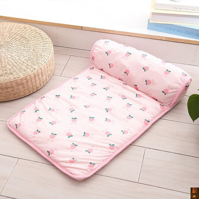 애견 강아지 매트 여름 잠자리 돗자리 사계절 통용법 두둥 아이스매트 침대 고양이 애견용품, 분홍, 1개