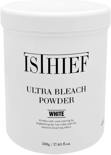 이스티프 울트라 블리치 파우더 화이트 탈색제 모발보호제첨가 손상최소화 미용실전문가용 500g, 500ml, 1개