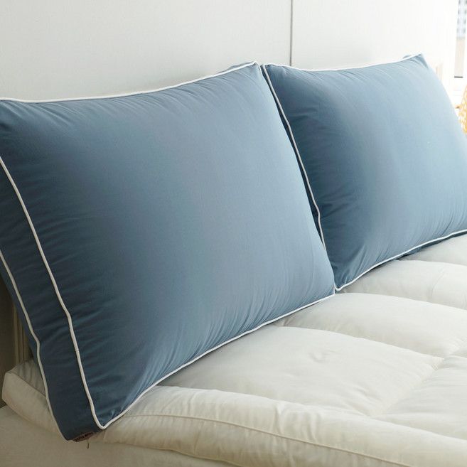 바이오워싱 침대헤드쿠션 (4colors) [솜포함], 애쉬블루
