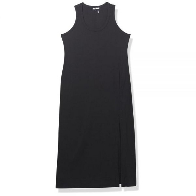 DKNY 여성용 플러스 탱키 맥시 드레스 블랙. 2X
