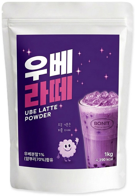 보니티 우베라떼 파우더 1kg, 1개, 1개입