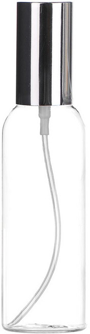 [허브스프레이] ALL금속스프레이 20ml 30ml 50ml 60ml 75ml 80ml 100ml 미스트용기, 100ml 투명용기 실버캡, 1개