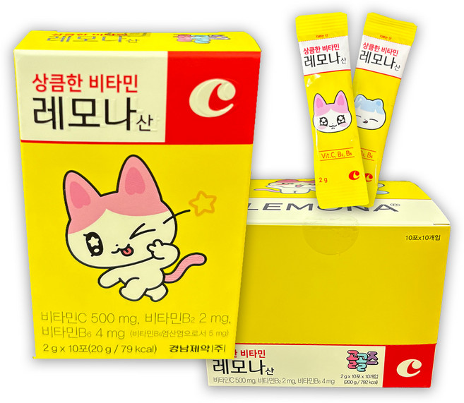 레모나산 상큼한 비타민 골골즈 에디션 2g, 100개