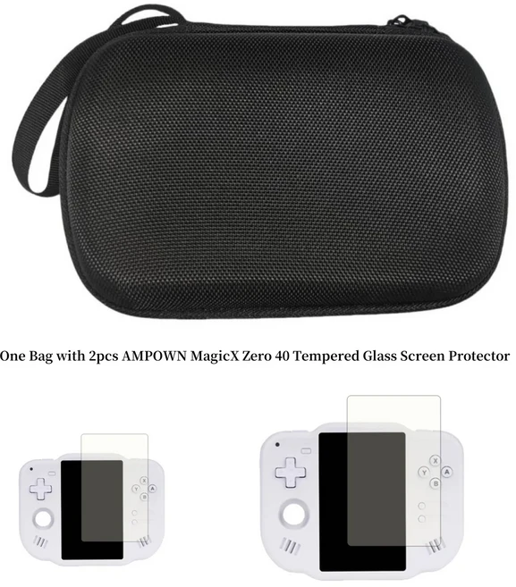 AMPOWN Zero 40 보관 가방 운반 케이스 충격 방지 핸드 헬드 MagicX Zero40 보호 커버 액세서리 박스, 01 CHINA, 03 With 2pc film