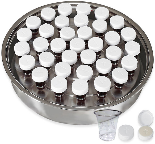 태현테크 교회 세례 만찬 성찬식 용품 스텐성찬기 성찬컵 성찬캡 포함, CVS-3720밑판, 1개