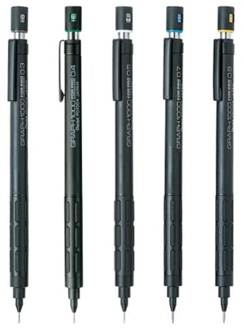 펜텔 그래프1000 샤프, 0.5mm, 4개