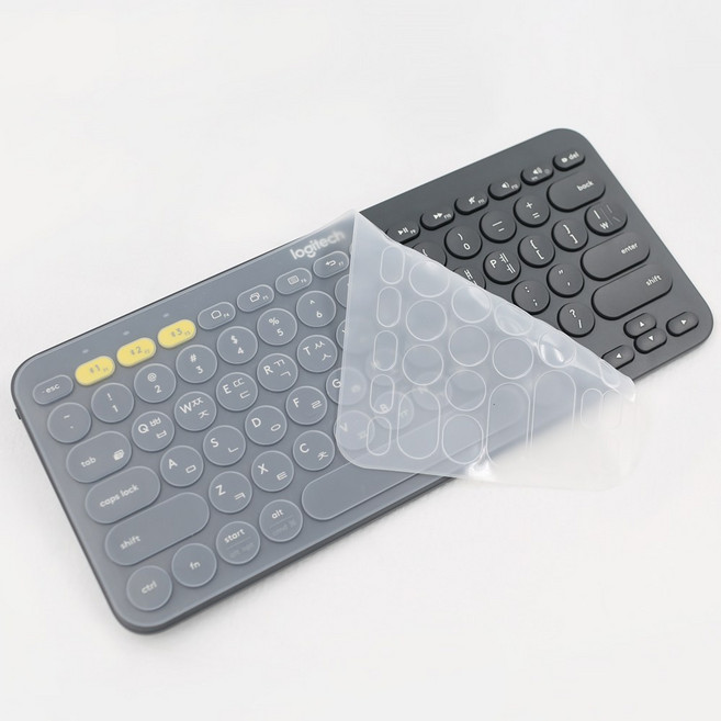 로지텍 K380S K380 전용 투명 키스킨 덮개 실리콘, 1개