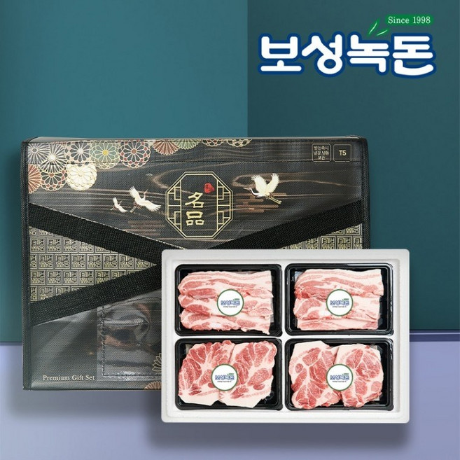 프리미엄 으뜸선물세트 4호 1.6kg (삼겹400+삼겹400+목살400+목살400), 1개
