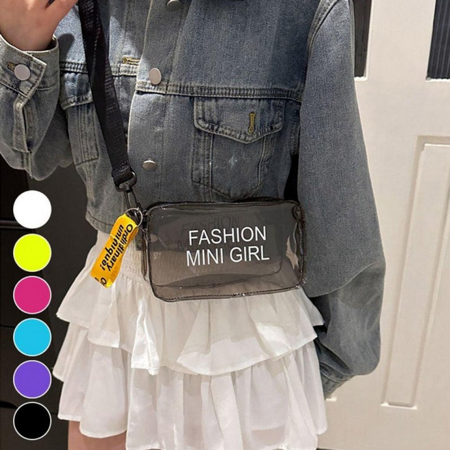 미니크로스백 비치가방 젤리백 아이가방 귀여운 여름 물놀이가방 아동 PVC가방 젤리가방 파우치 백 투명