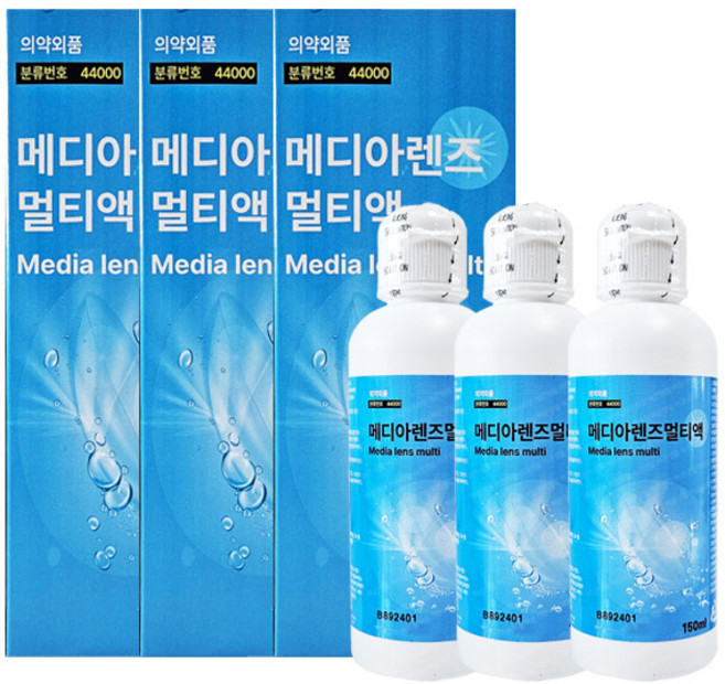메디렌즈(메디아렌즈) 멀티액 360mlX3개 + 150mlX3개 삼현제약, 1개