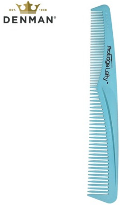 (Denman) 덴맨 프로엣지 커트빗 왼손잡이용 PROEDGE LEFTY Blue Hair Comb