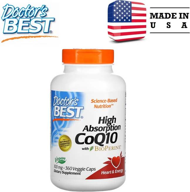 닥터스베스트 고흡수 CoQ10 BioPerine 함유 100mg 360정, 1개 - 쿠팡