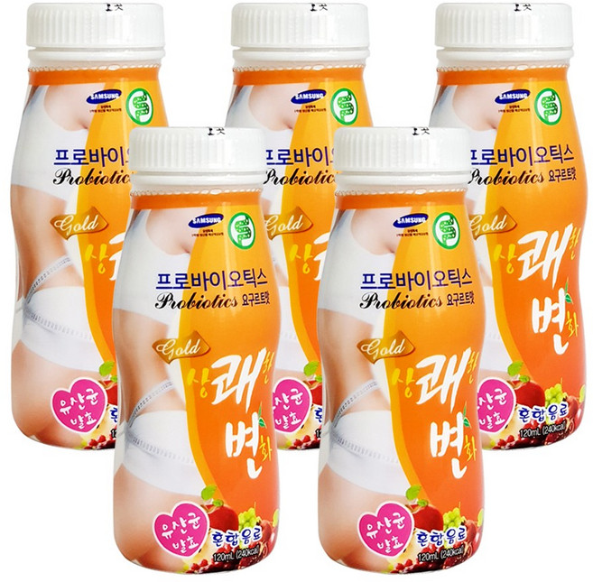 유산균발효 프로바이오틱스 골드 상쾌한변화 (+KF94 프리티마스크 2매), 120ml