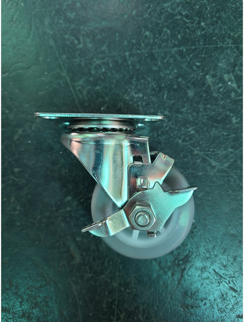 2인치 2.5인치 3인치 써스 서스 스텐 캐스터 바퀴 의료용 급식실 주방용 식당용, 2.5인치 SUS 회색 고무 회전 브레이크, 1개