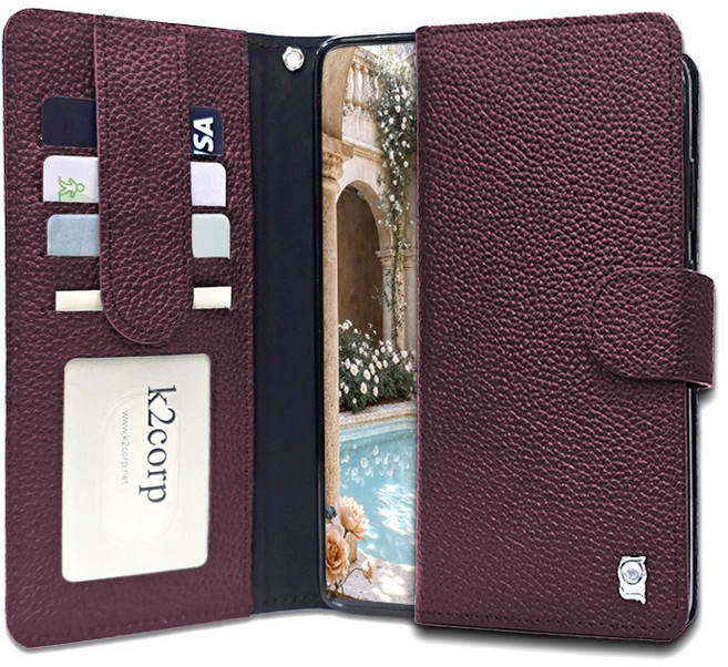 카투소 오플 소가죽 카드수납 전자파차단 핸드폰 케이스