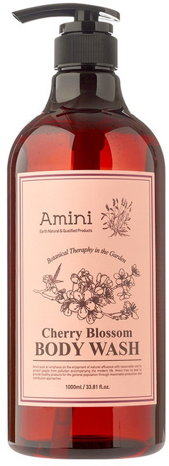 아미니 플라워 테라피 바디워시 체리블라썸, 1L, 1개