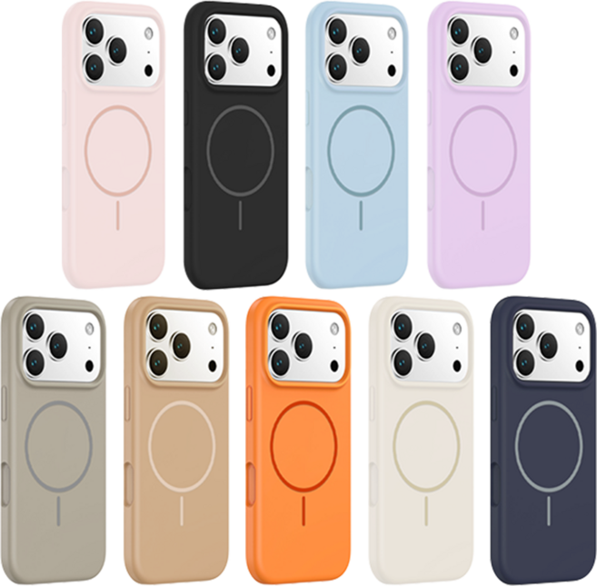 適用於 iPhone 液態矽膠磁吸殼