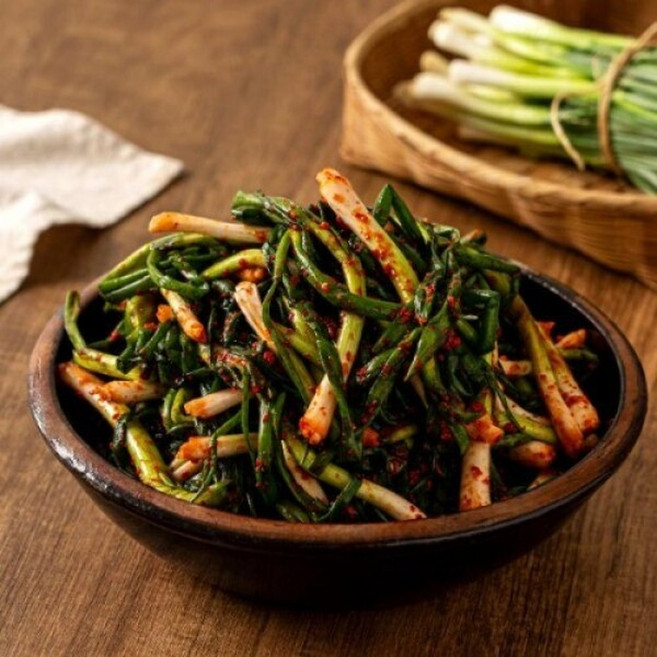 파김치 1kg 보성엔 녹차김치 전라도 발효 쪽파김치 / 정온가푸드 / 국내산 100 / 당일제조 / HACCP, 1개