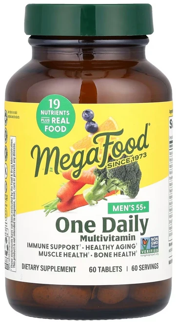 MegaFood 55플러스 맨스 원 데일리 60정, 1개 - 쿠팡