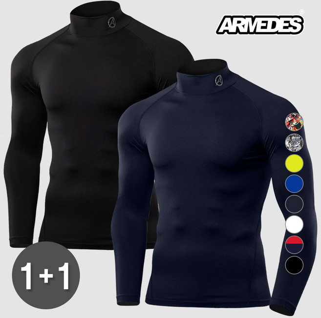 [1+1] 아르메데스 남성용 기능성 긴팔 터틀 언더레이어