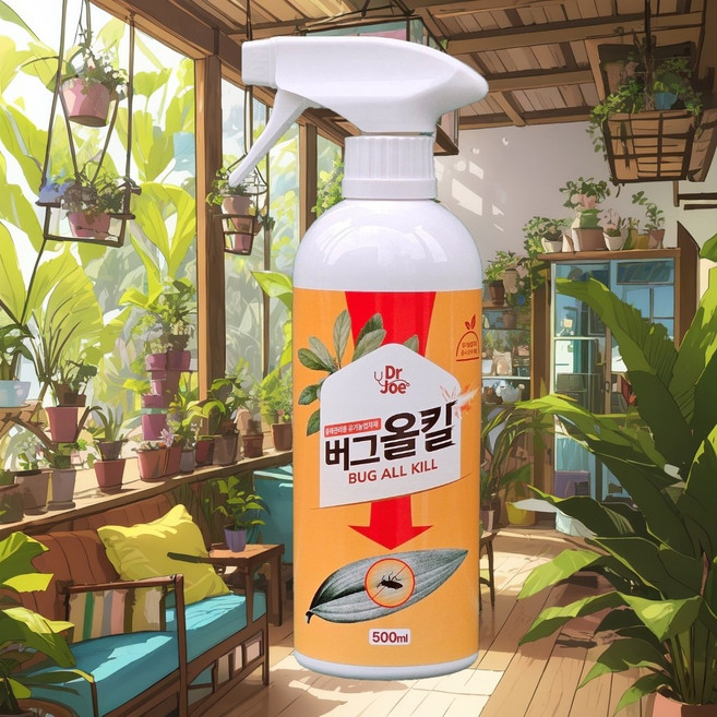 날파리 뿌리파리 식물 화분 화초 진드기 진딧물 제거 퇴치 퇴치제 다육이 깍지벌레, 1개, 500ml