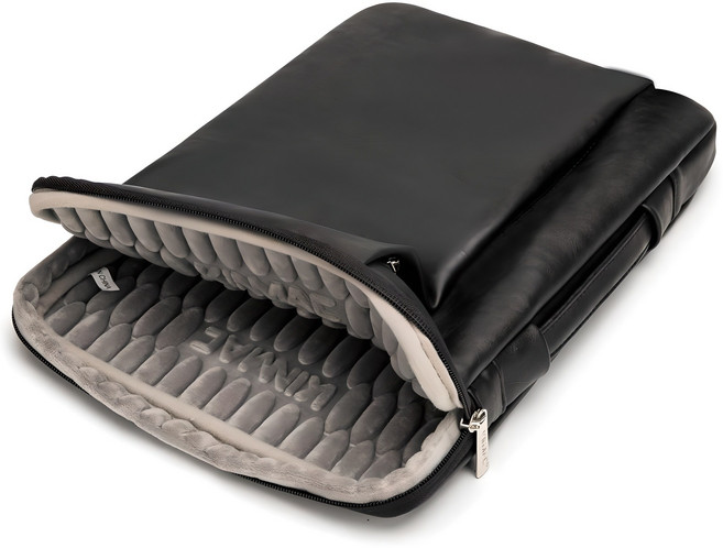 킨맥 360쉴드 노트북 파우치, 레더블랙, 1개