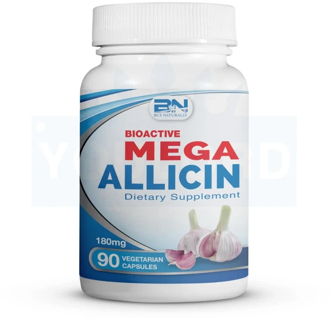마늘 추출물 메가 알리신 180mg 미국 내수용 90베지캡슐 유로드, 1개, 90정 - 쿠팡