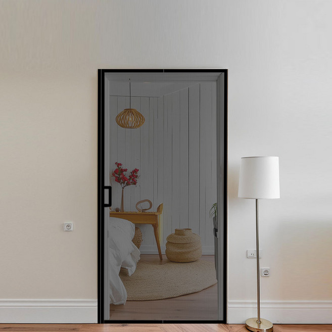 헤라우스점핑 프리미엄 촘촘 튼튼 통자석 방문 방충망 모기장 도어형