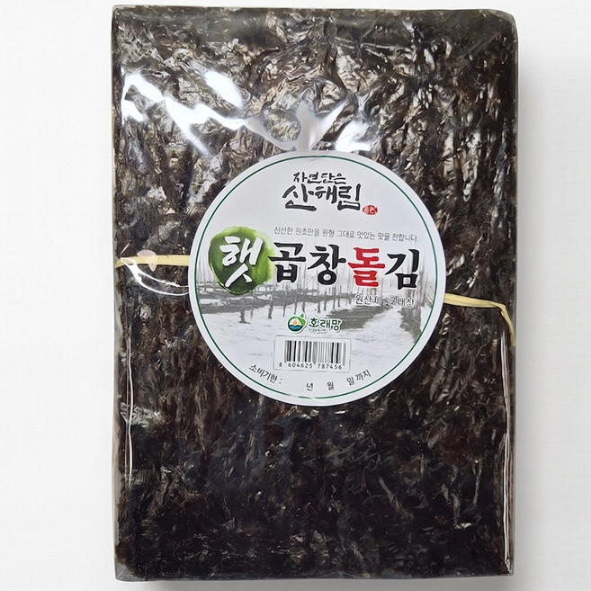 [국내산] 곱창김 청정바다에서 채취한 돌김100매, 1개, 350g