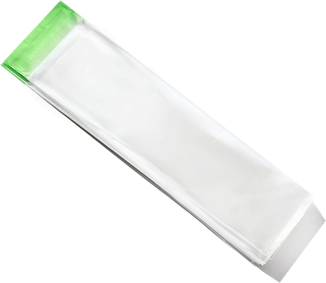 선율상사 접착식 OPP 봉투 방산시장 직 사각형 투명 포장봉투 얇은 긴 기다란, 1팩