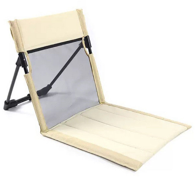 DANGZ 캠핑의자 가벼운 접이식 야외 휴식용 휴대용 캠핑 의자, 1개, 베이지