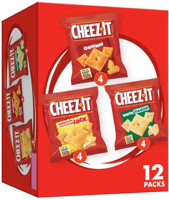 Cheez-It 베이크드 스낵 크래커 그레이트 포 온-더-고 3종 세트, 344g, 1개 - 쿠팡