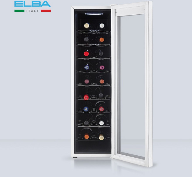 엘바 와인셀러 (18병 / 60L) EW60W18 퓨어화이트, 단품없음