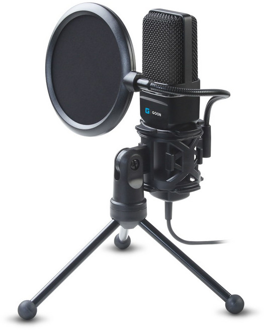 지군 VM-700 USB 스탠드 마이크 ASMR 방송 스크린필터