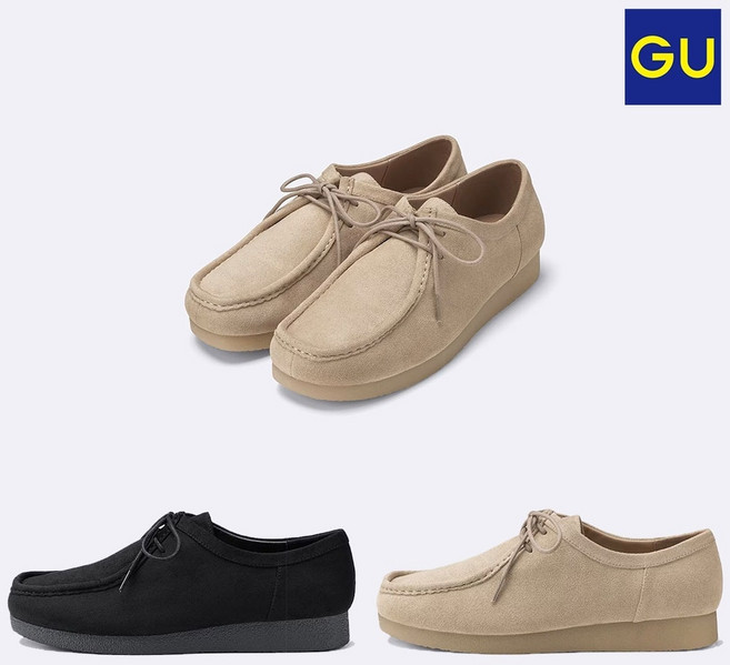 지유 GU 모카신 슈즈 왈라비 스니커즈 남녀 공용 2컬러 359697