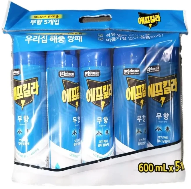 코스트코 에프킬라 에어졸 수성 무향 600ml x 5개