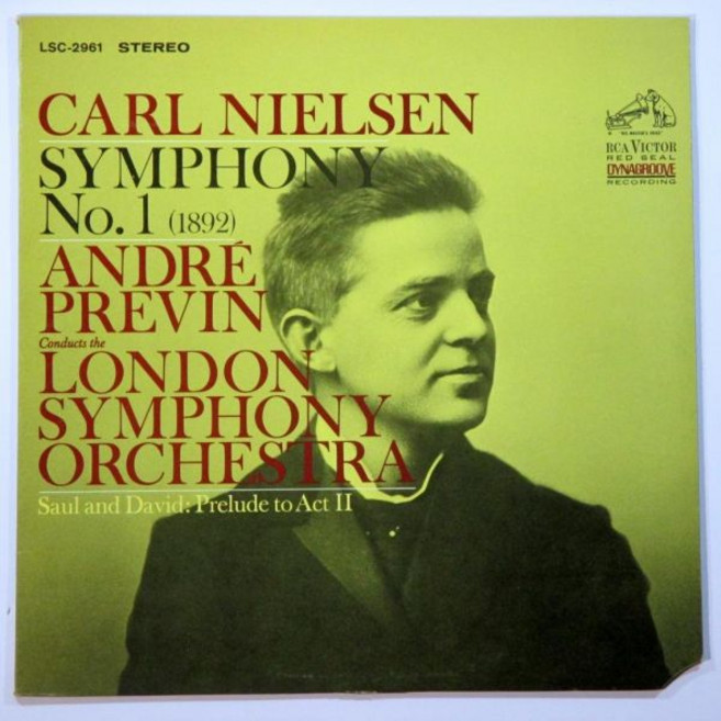 Andre Previn Conductor London Symphony Orchestra Vinyl 비닐 LP 레코드 Carl Nielsen No. 1 1892 / Saul an