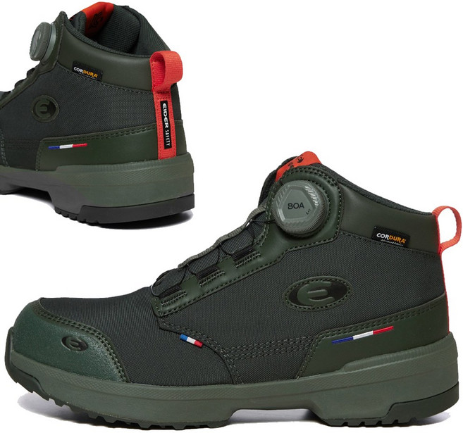 [판매자 확인: 세이프텍] 아이더 안전화 카키 6인치 가벼운 다이얼 코드라 메쉬 소재로 내구성 우수 논슬립 1등급 540g 경량 작업화