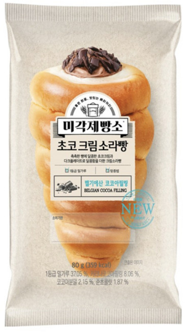 삼립 미각제빵소 초코크림 소라빵, 15개, 80g